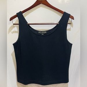 Black St John Basic Tank Top Medium